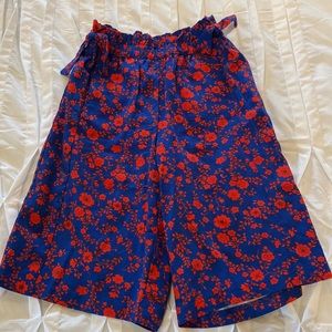 Janie and Jack red and blue floral pants